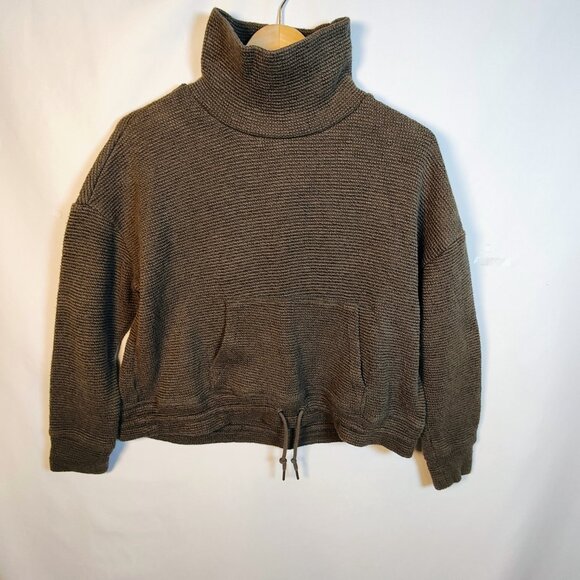 90 Degree by Reflex Women's Large Gray Pullover Turtleneck Sweater - Picture 1 of 10